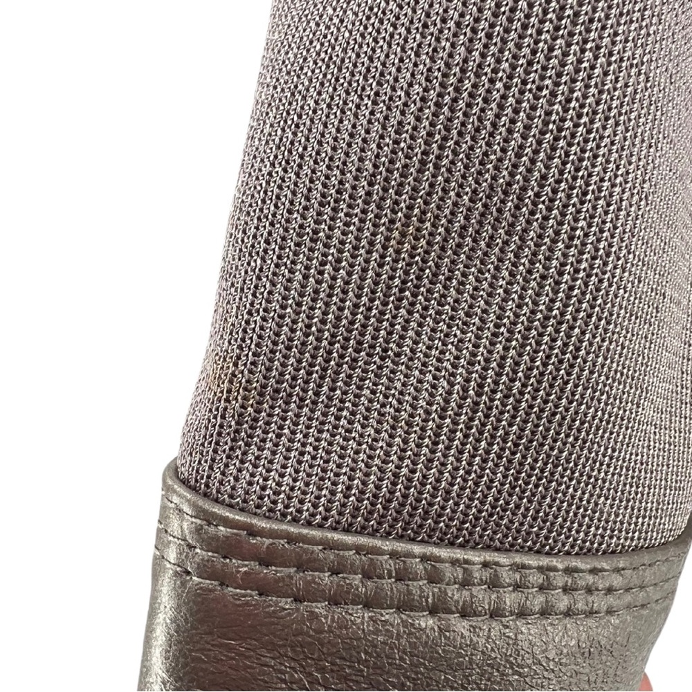 Nygard leather trim nylon silver gray large button pewter jacket 2X plus knight - Picture 3 of 10